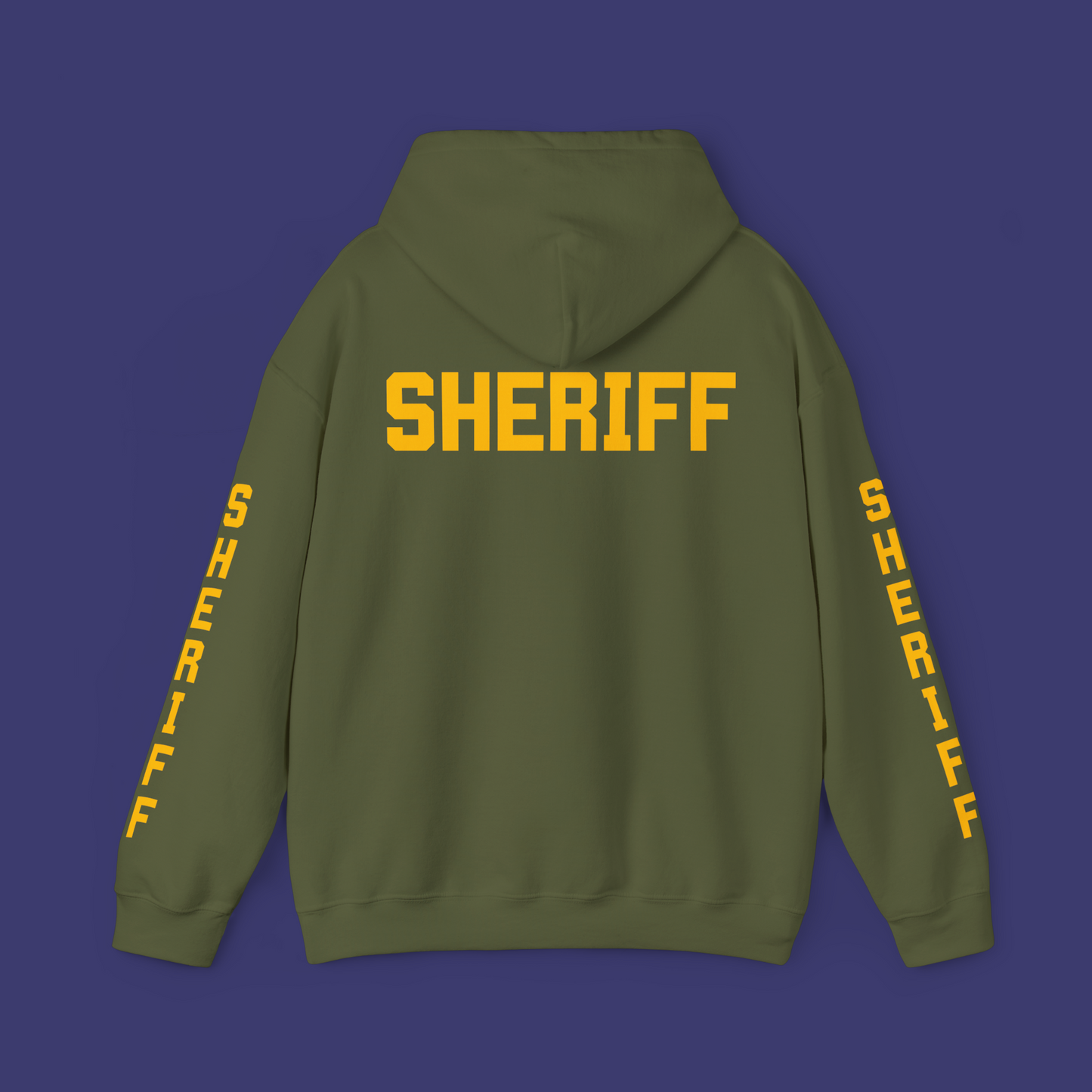 Sheriff Hoodie with Old-Style Font