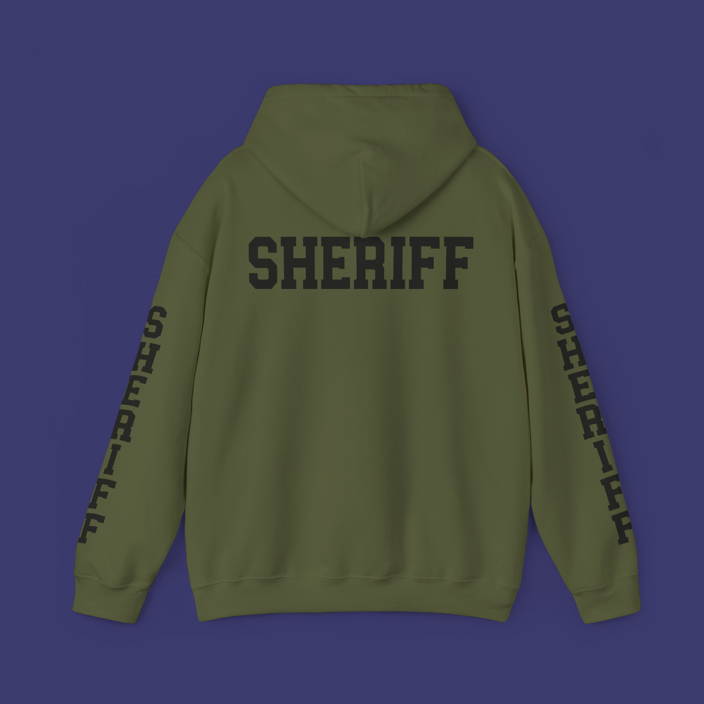 Sheriff Hoodie with Old-Style Font