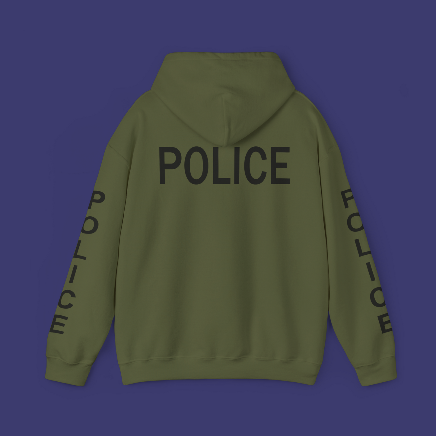 Police Hoodie with Modern Font