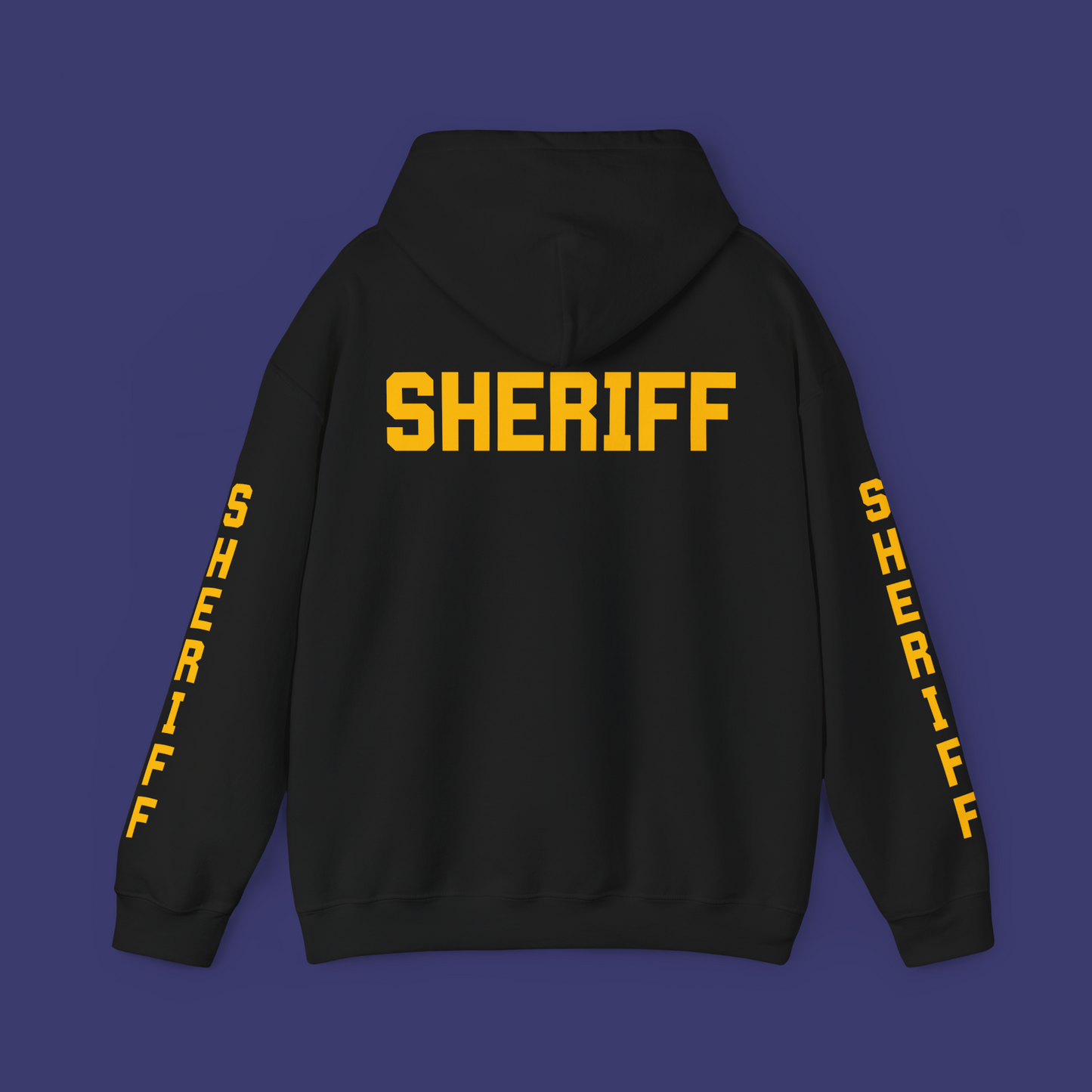 Sheriff Hoodie with Old-Style Font