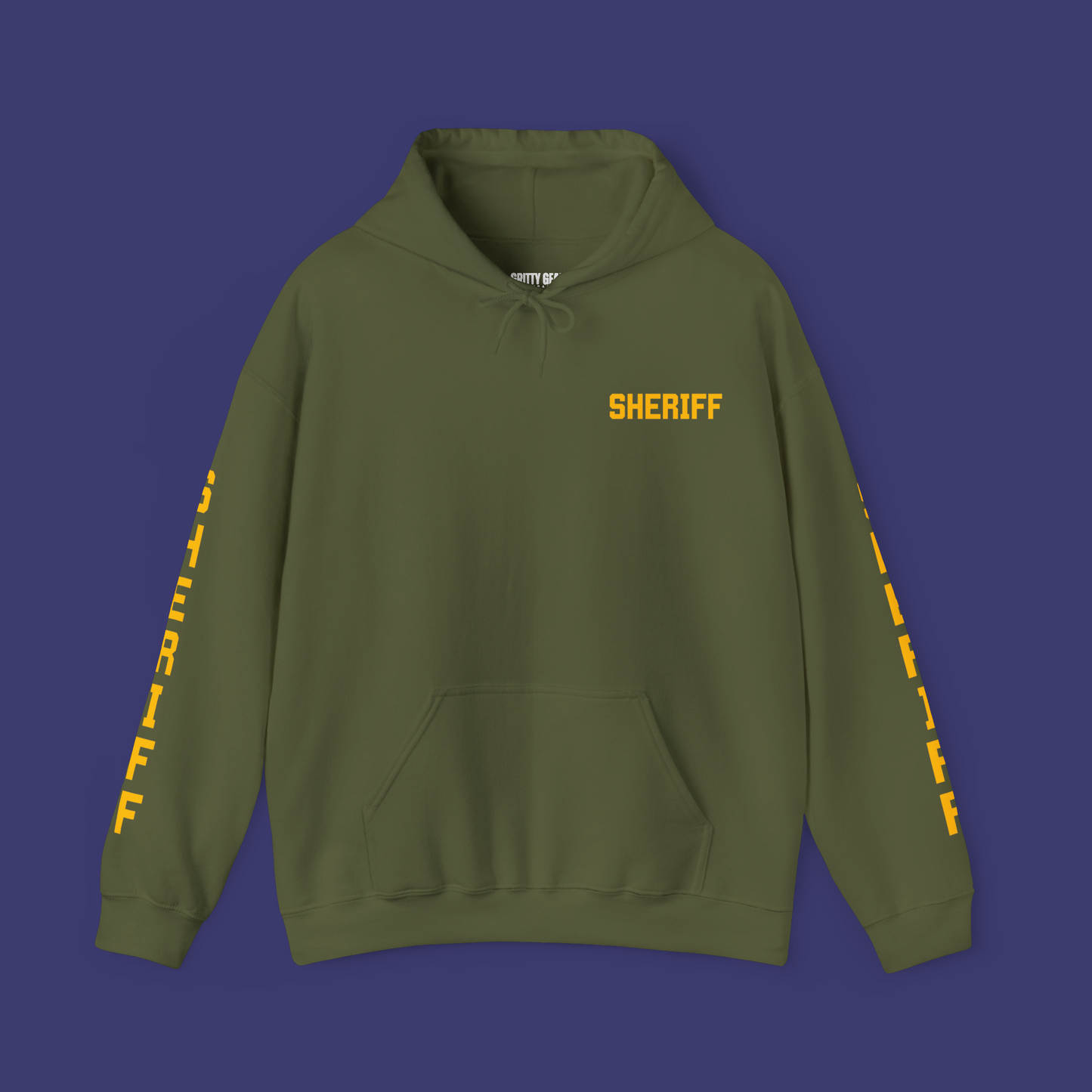 Sheriff Hoodie with Old-Style Font