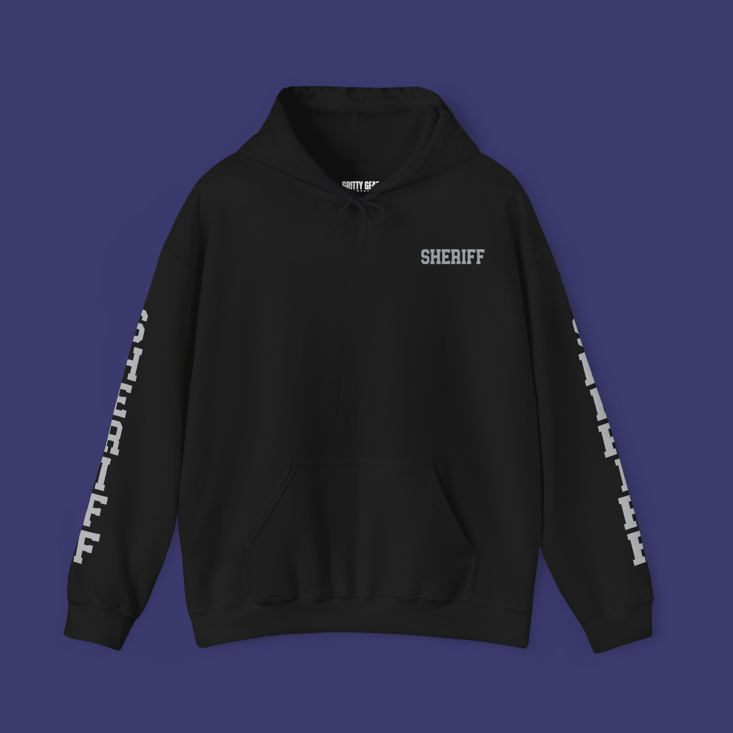 Sheriff Hoodie with Old-Style Font