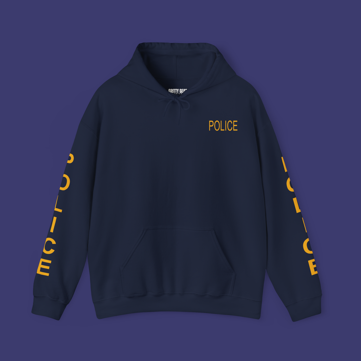 Police Hoodie with Modern Font