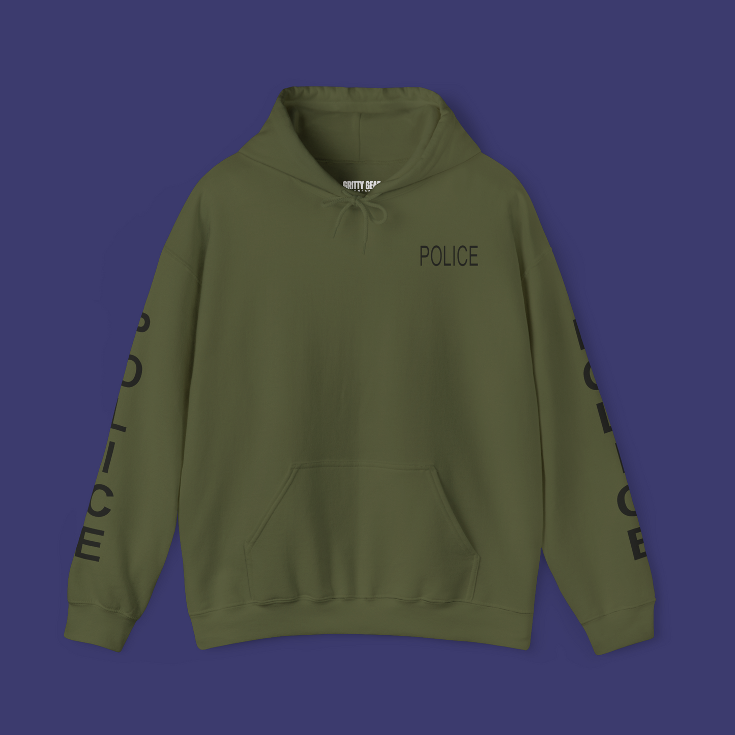 Police Hoodie with Modern Font