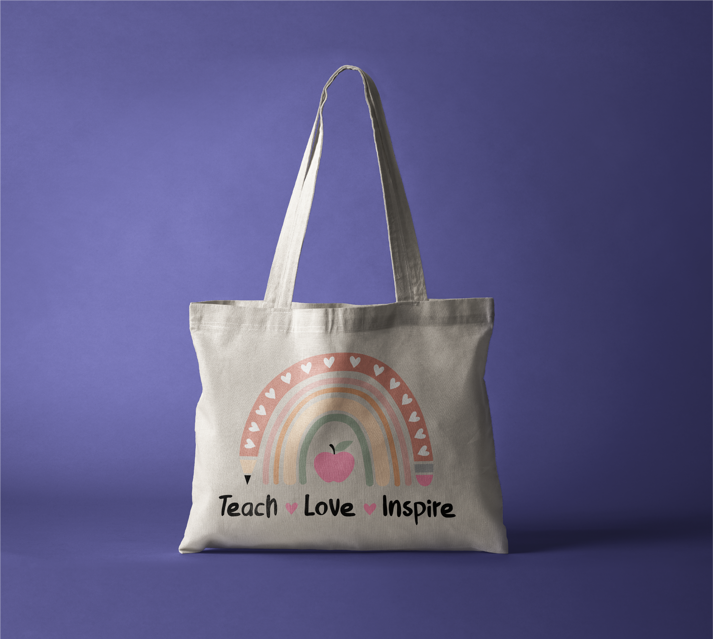 Teach. Love. Inspire Zippered Tote