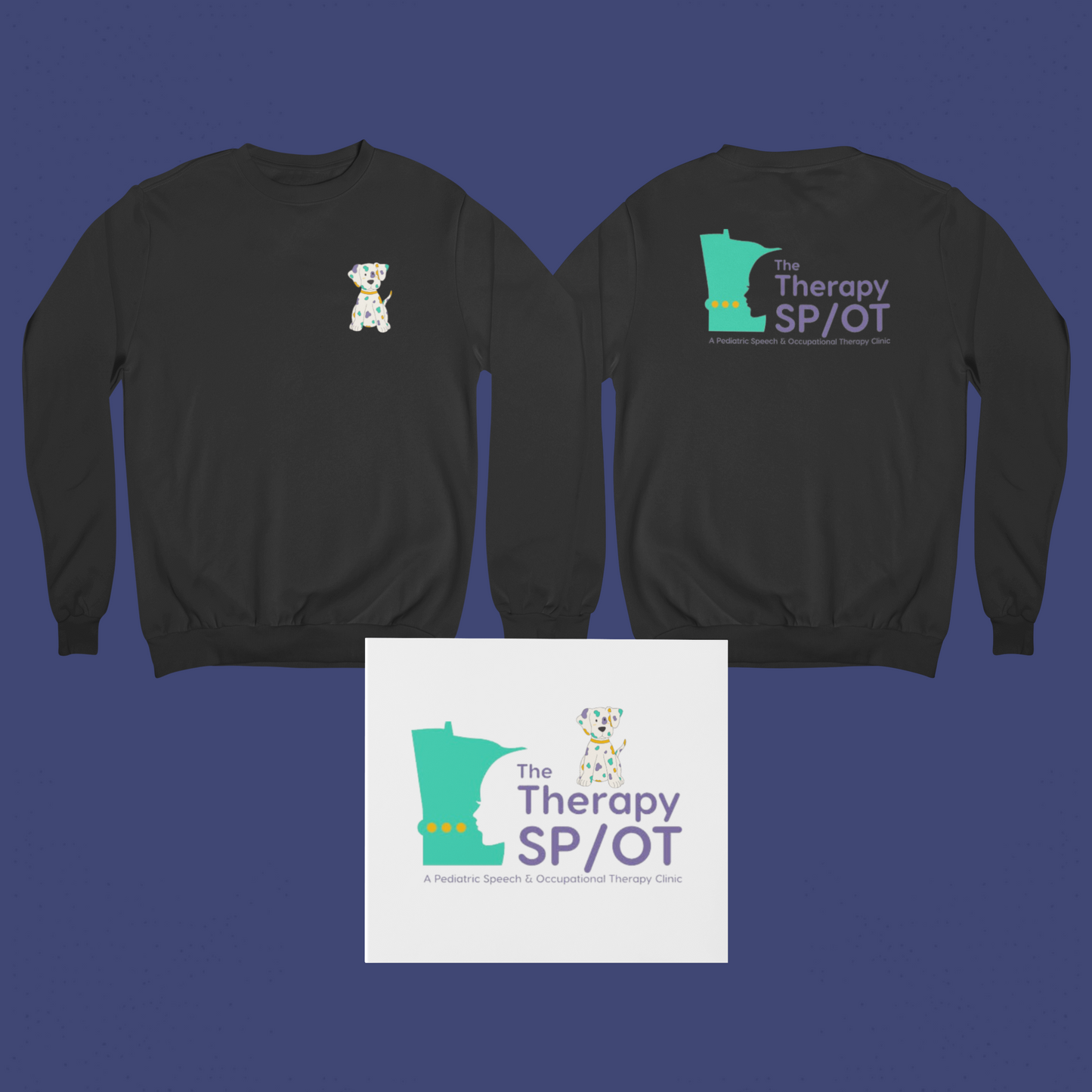 The Therapy Spot Crewneck with Spot