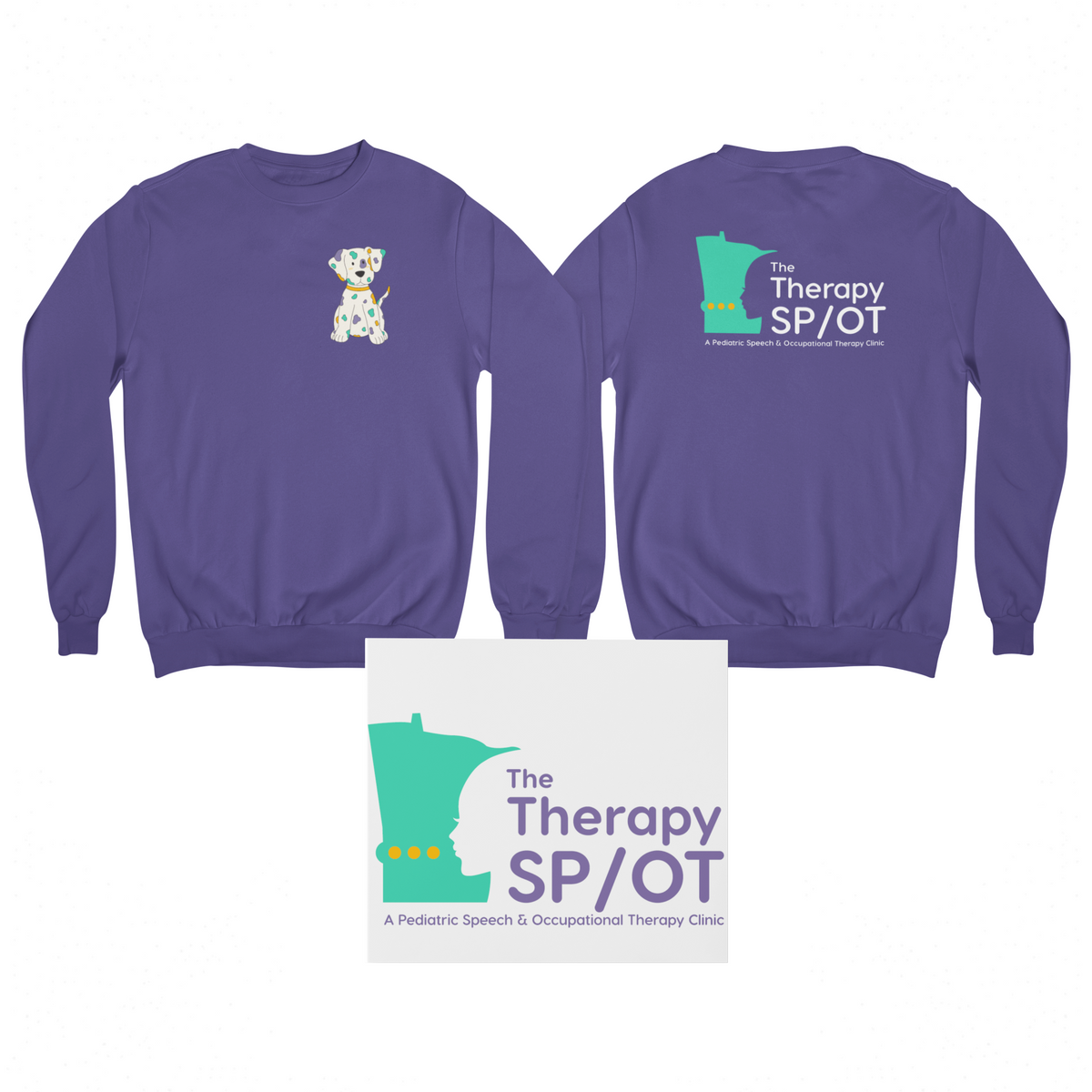 The Therapy Spot Crewneck with Spot