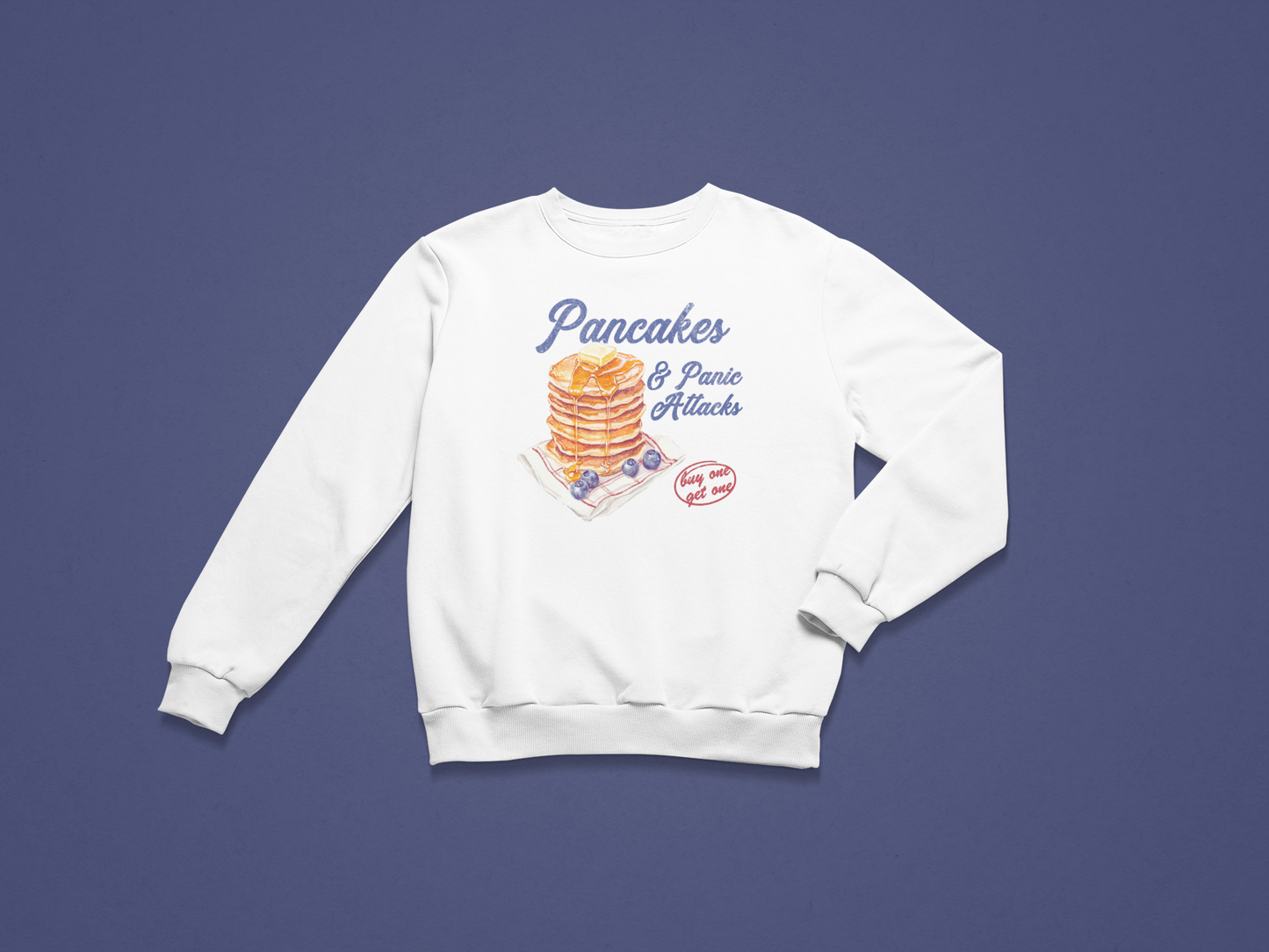 Pancakes & Panic Attacks Crewneck Sweatshirt