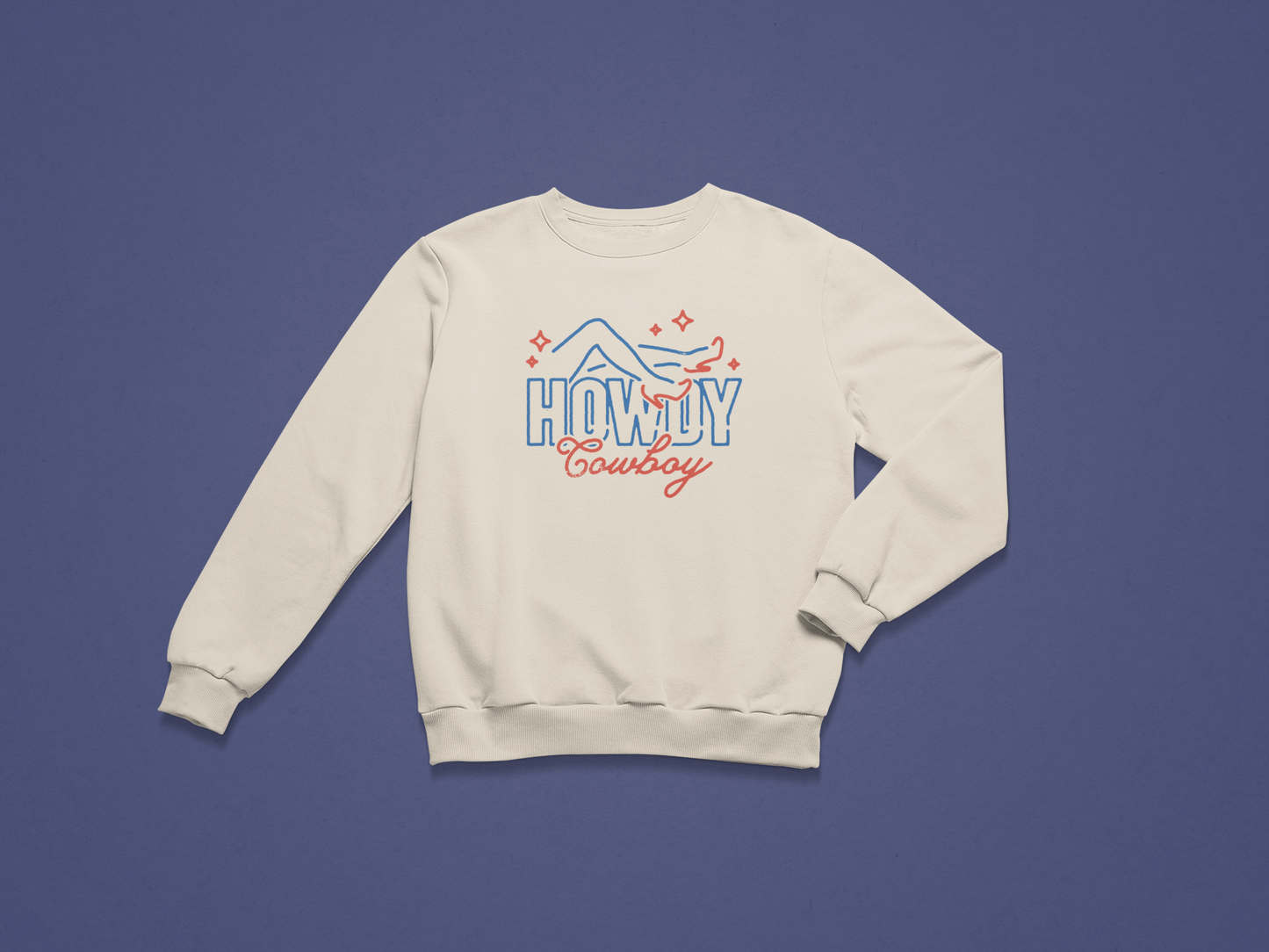 Howdy Cowboy Crewneck Sweatshirt