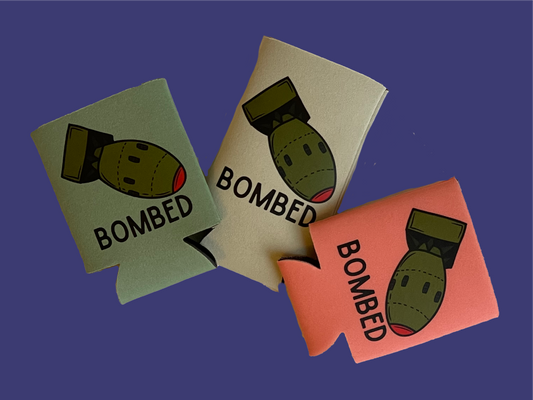 Bombed Can Koozie