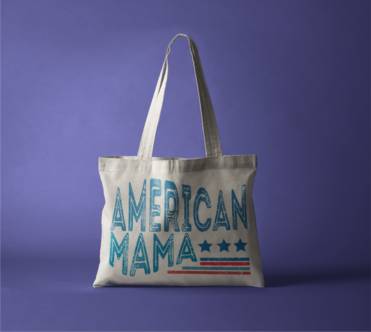 American Mama Zippered Tote