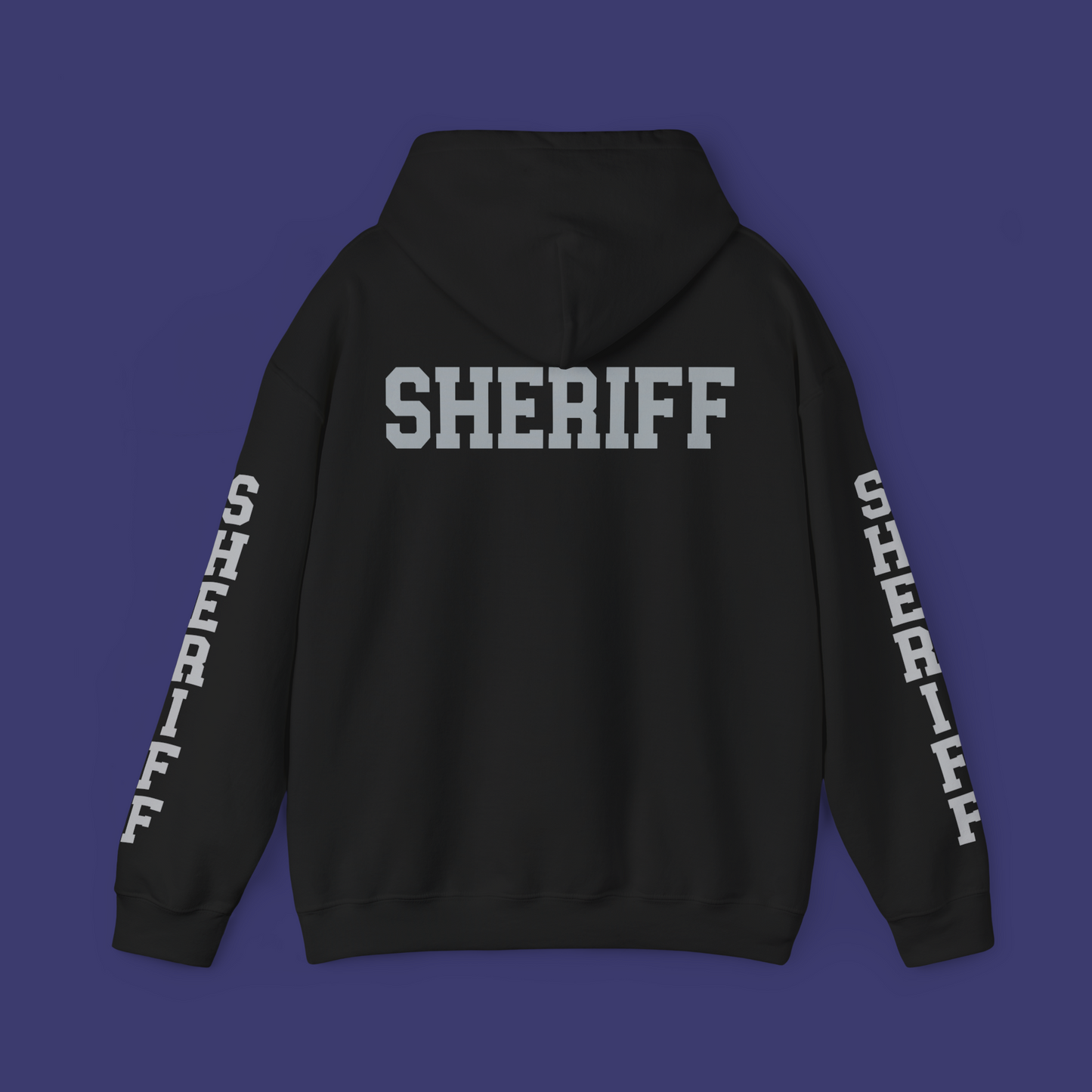 Sheriff Hoodie with Old-Style Font