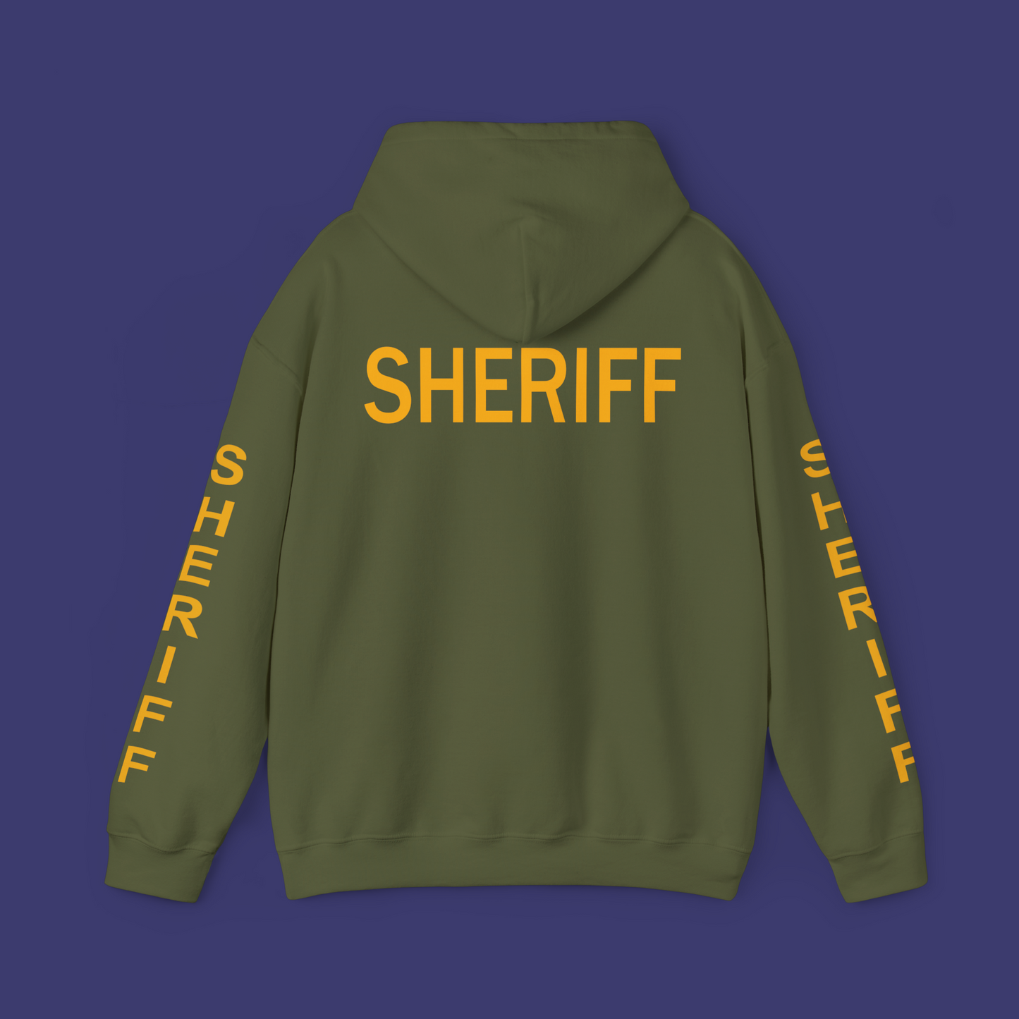 Sheriff Hoodie with Modern Font
