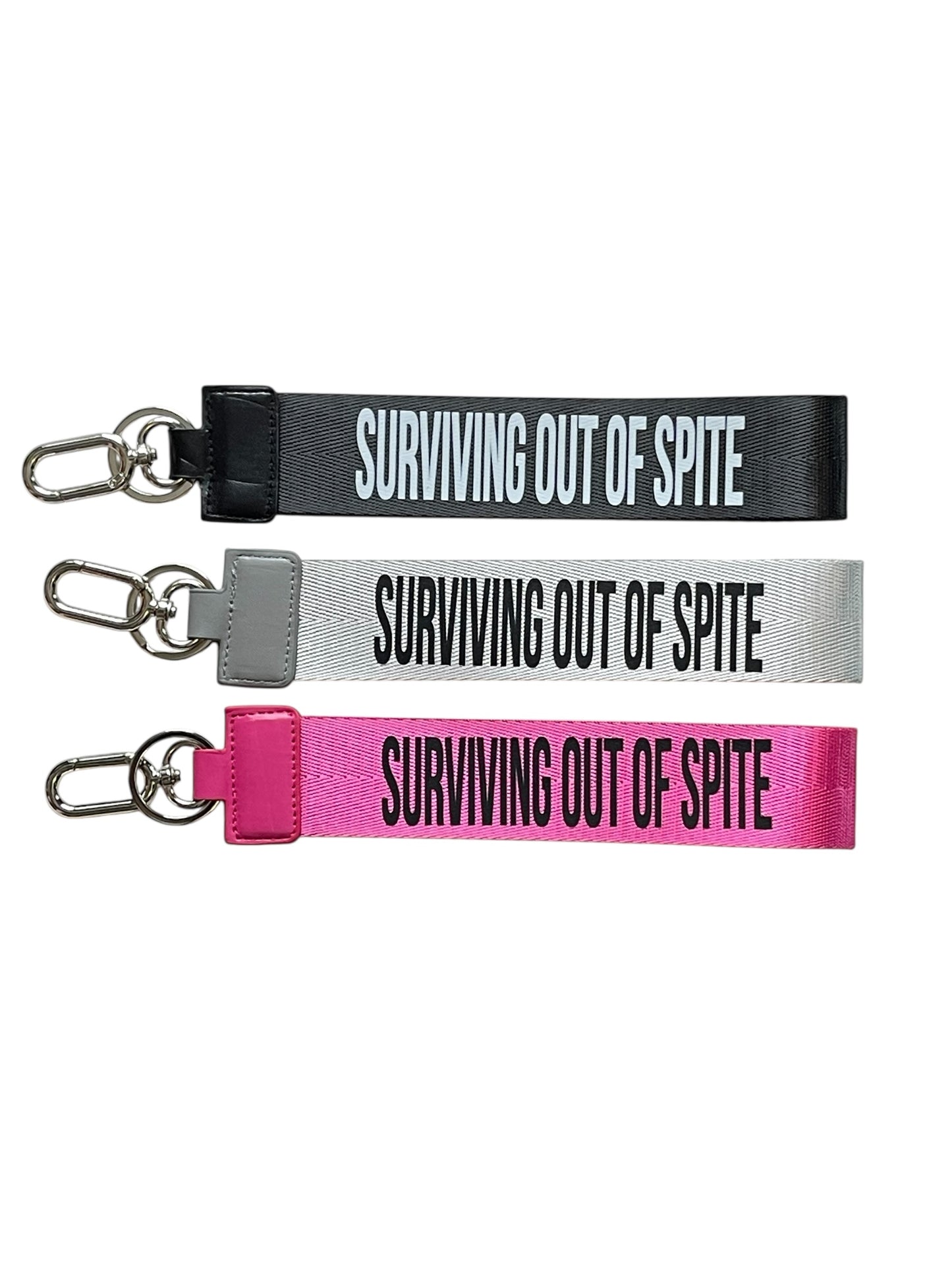 Surviving Out Of Spite Wristlet Keychain