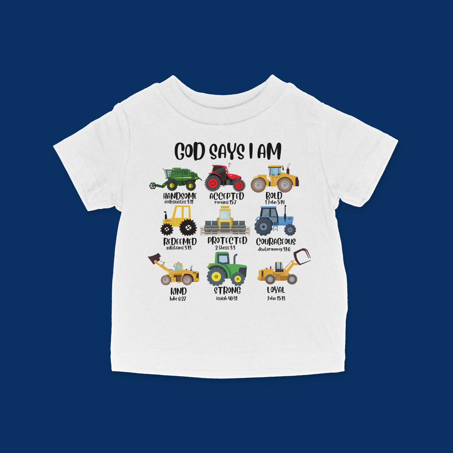Heavy Machinery God Says I Am Baby & Toddler T-Shirt