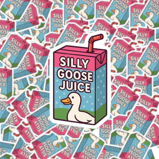 Silly Goose Juice Sticker