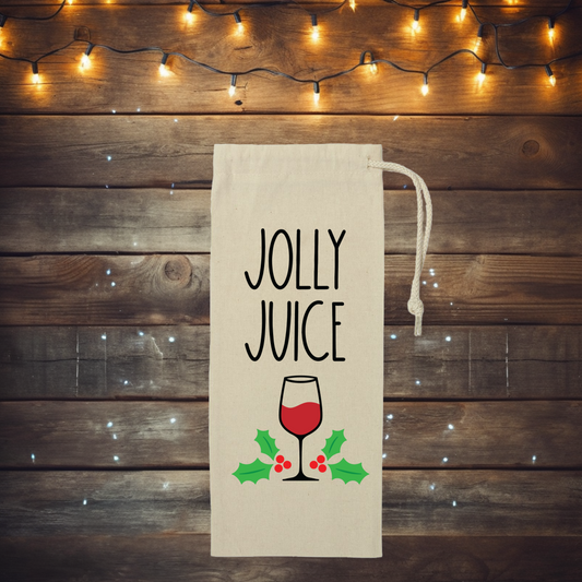 Jolly Juice Canvas Wine Bag