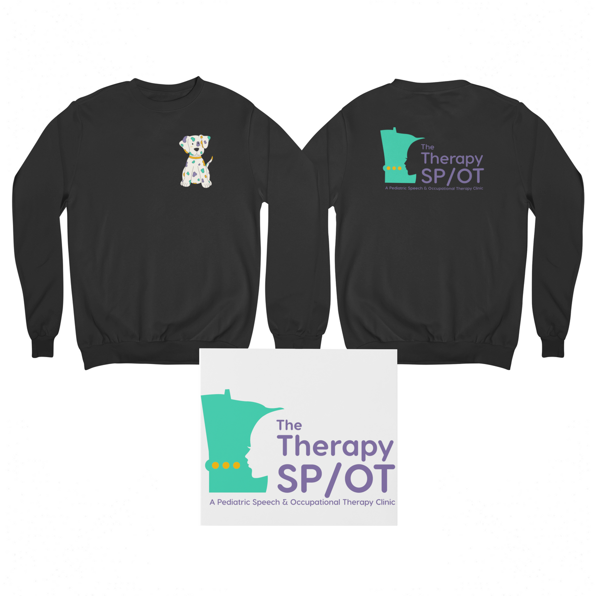 The Therapy Spot Crewneck with Spot