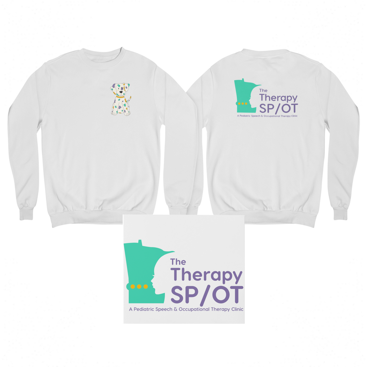 The Therapy Spot Crewneck with Spot
