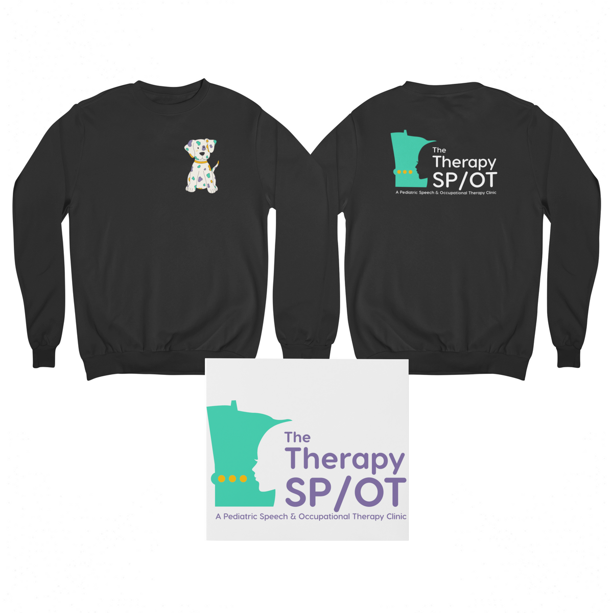 The Therapy Spot Crewneck with Spot