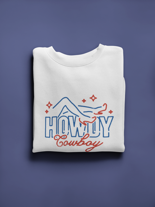 Howdy Cowboy Crewneck Sweatshirt