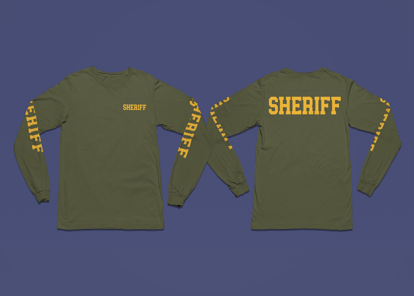Sheriff Long Sleeve with Old-Style Font