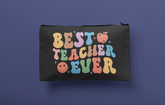 Best Teacher Ever Zippered Pouch