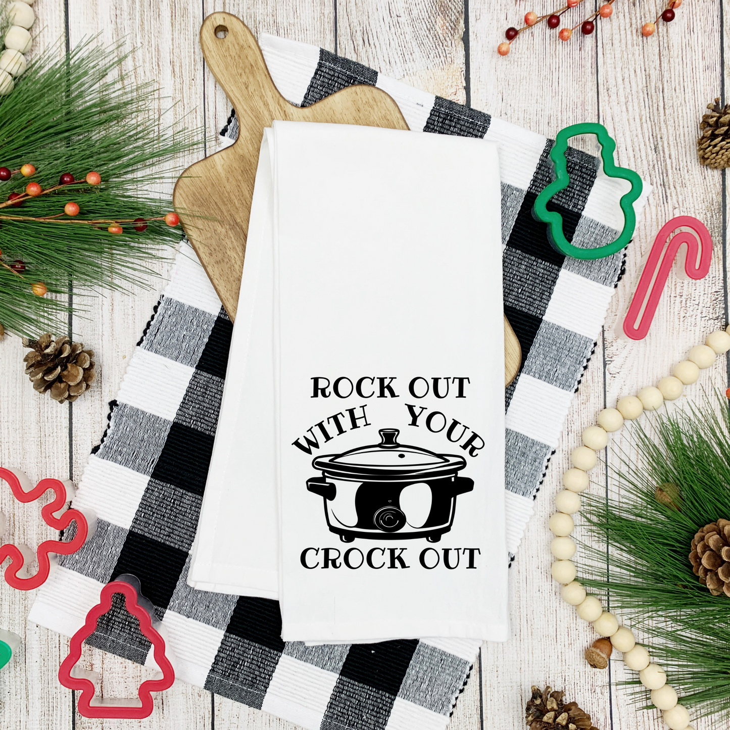 Rock Out Flour Sack Kitchen Towel